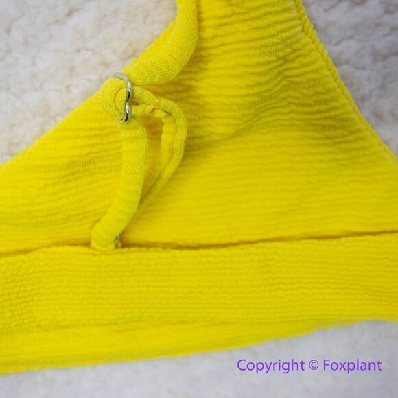 New! Set! Mello the Label low‎ cut top and Brazilian bottom Limao yellow, size M - Picture 8 of 16